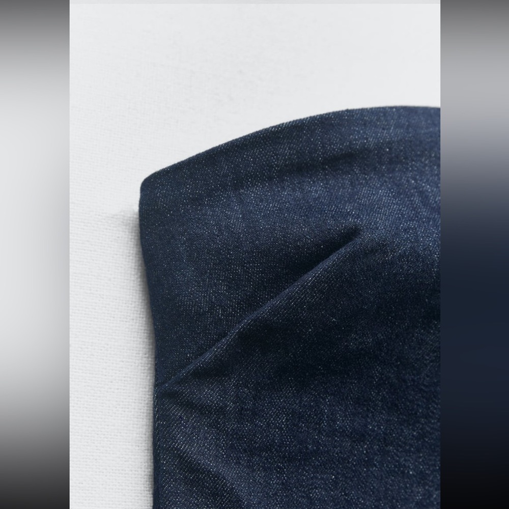 Zara Fitted ZW Denim Dress - Picture 10 of 14